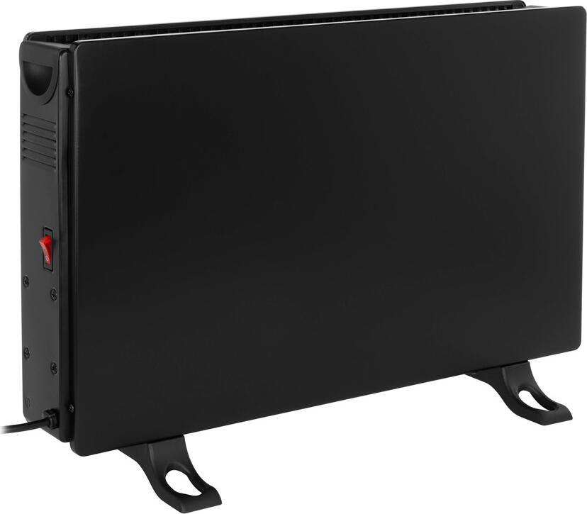 N'OVEEN CH7100 LCD Smart Convector Heater, 2000W, 3 Power Levels, Built-in Fan, 24h Timer, Remote Control, Overheat Protection, Black, Metal