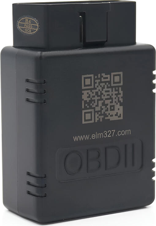 V02H4 OBD2 Bluetooth Scanner ELM327 Diagnostic Scan Tool for Android iOS Windows, Read Clear DTC Fault Codes, Real-time Engine Monitoring, Black ABS