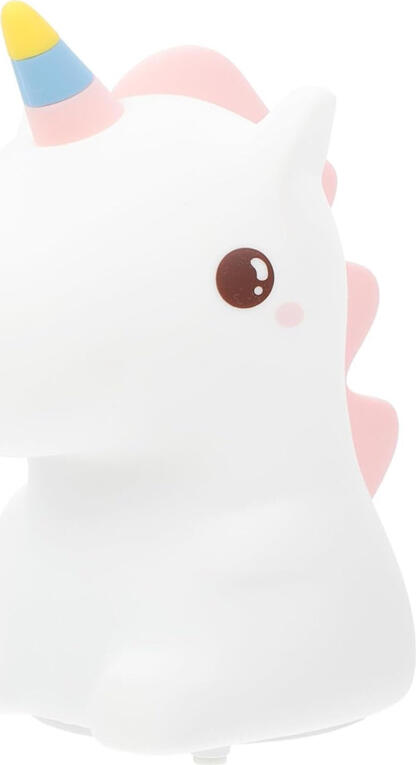 NO Brand Cute Series Unicorn Silicone Night Light, White