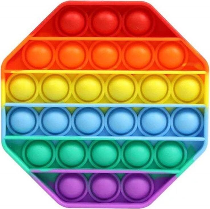 Helmet Popit Puzzle Octagon MultiColor