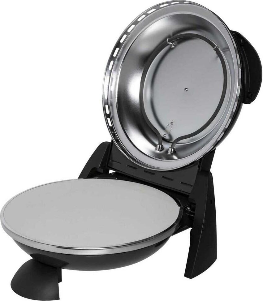 Cuptor pentru Pizza G3Ferrari Delizia, 1200W, Temperatura Maxima 400°C, Piatra refractara 31cm, Timer, pentru Pizza, Plcinte si Castane, Negru