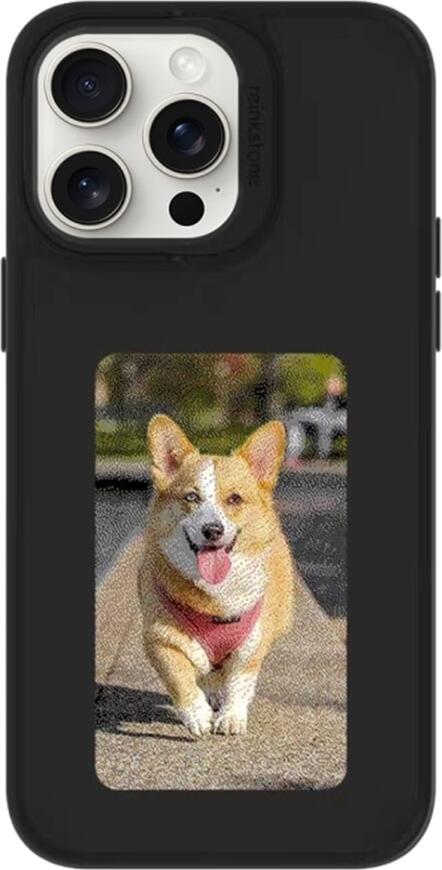 NO Brand DIY Ink Screen Phone Case, 15 Pro,Black