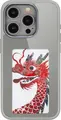 reinkstone Reink Case C1 Inkplay DIY E-ink Screen Phone Case for iPhone 14 Pro, Grey, 4-Color NFC Customizable Display, Shockproof TPU PC, Aluminum Kickstand