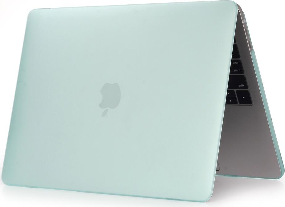 Husa Rida Mat DDC Verde pentru MacBook Air 13.3 Retina 2018-2020, Cover Protectie din Policarbonat in Doua Piese cu Sloturi de Ventilatie