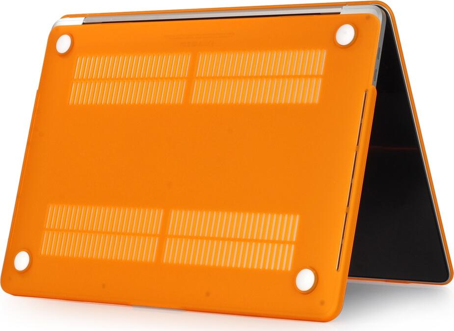Чехол DDC Matte Hard Shell для MacBook Pro 14.2 дюйма 2023 M1 M2 M3, Оранжевый, тонкий противоударный пластиковый кейс с вентиляционными отверстиями