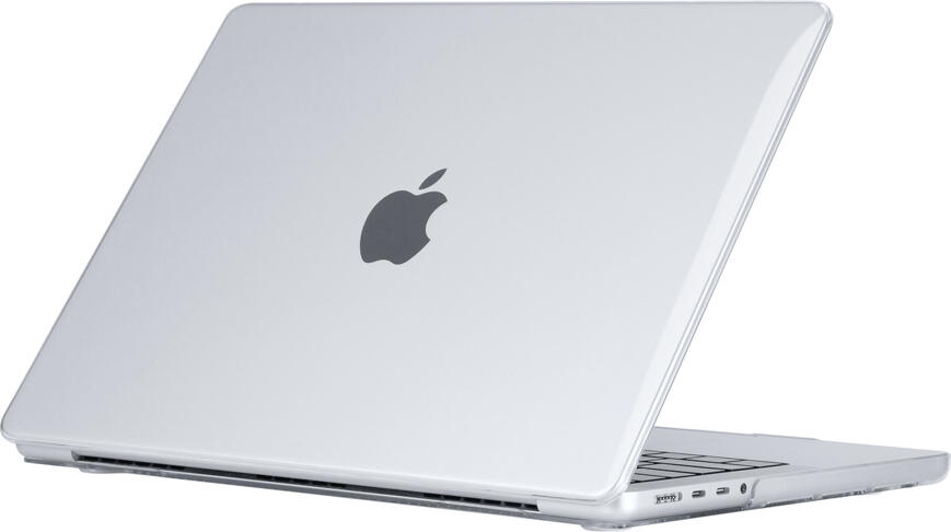 DDC Crystal Case for MacBook Air 15-inch M2 (2023) and M3 (2024), Transparent Hard Shell Acrylic Plastic Cover, Scratch-Resistant with Screen Film
