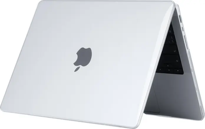 DDC Hard Shell Case for MacBook Pro 16.2-inch (2023) M1 M2 M3, Clear Shock-Resistant Lightweight Plastic Two-Piece Cover with Ventilation Holes