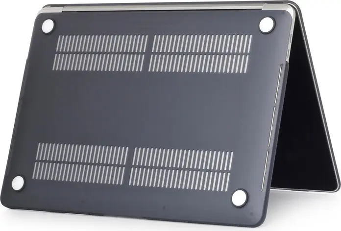 Husa Protectie DDC Matte pentru MacBook Air 15 inch M2 M3 (2022-2024), Carcasa din Plastic Rezistenta la Socuri, Negru