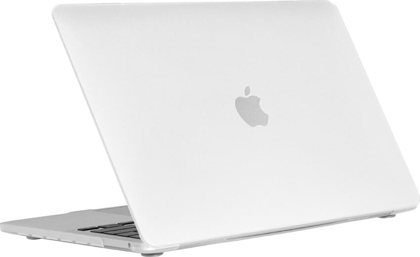 DDC Clear Matte Hard Shell Case for MacBook Air 15-inch M2 M3 (2022-2024), Shock Resistant Plastic Protective Cover