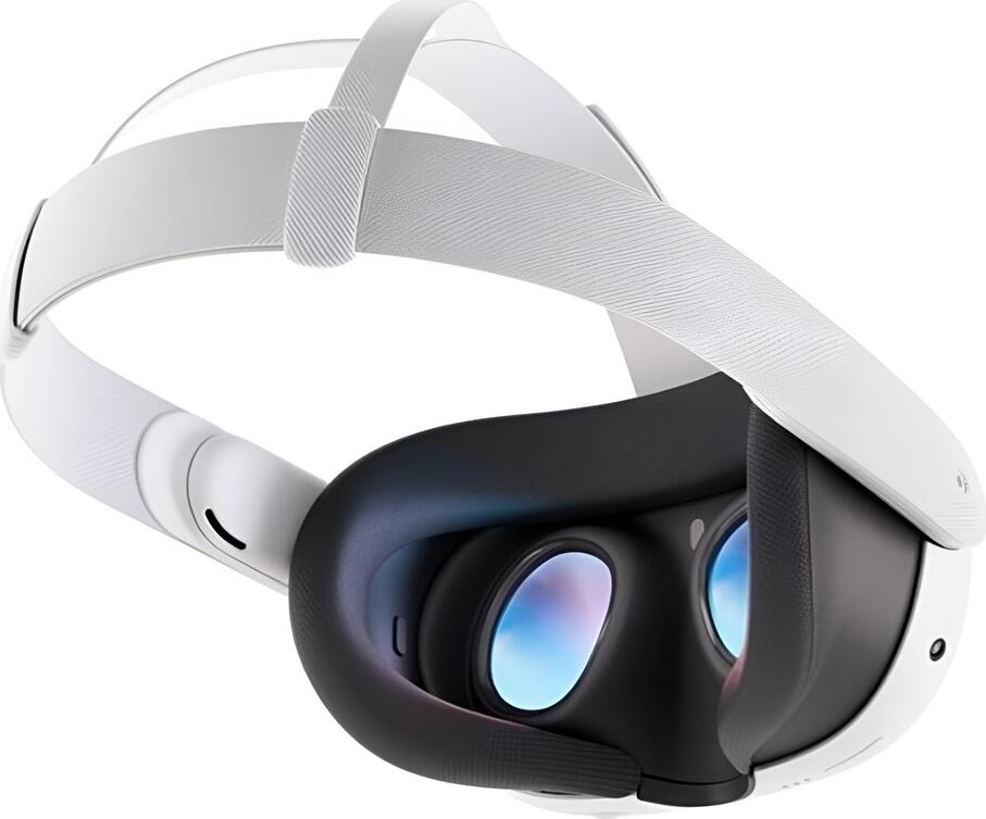Meta Quest 3 VR Headset, Qualcomm Snapdragon XR2 Gen 2, Pancake Lenses, 120Hz Refresh Rate, Inside-out Tracking, Touch Plus Controllers, White