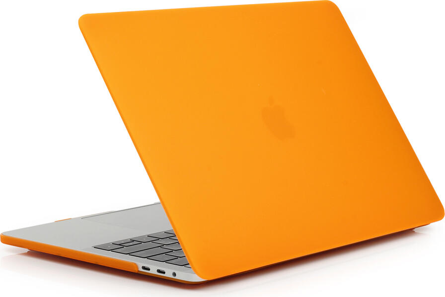 Husa Protectie DDC pentru MacBook Pro 16.2 inch (2023) M1 M2 M3, Carcasa Rida din Plastic Usor, Culoare Portocaliu, Rezistenta la Socuri, cu Orificii de Ventilatie