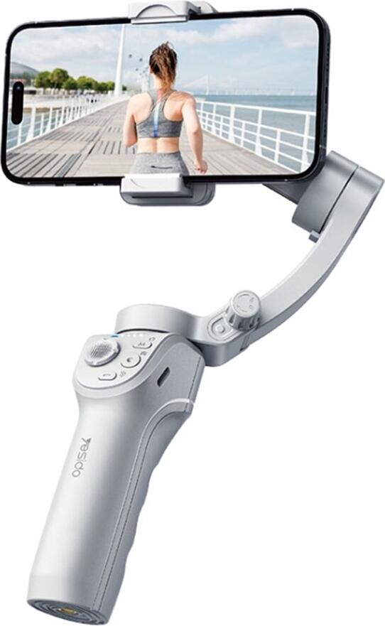 Yesido Phone Gimbal Stabilizer 360 Ai Auto Face Tracking (SF18), White