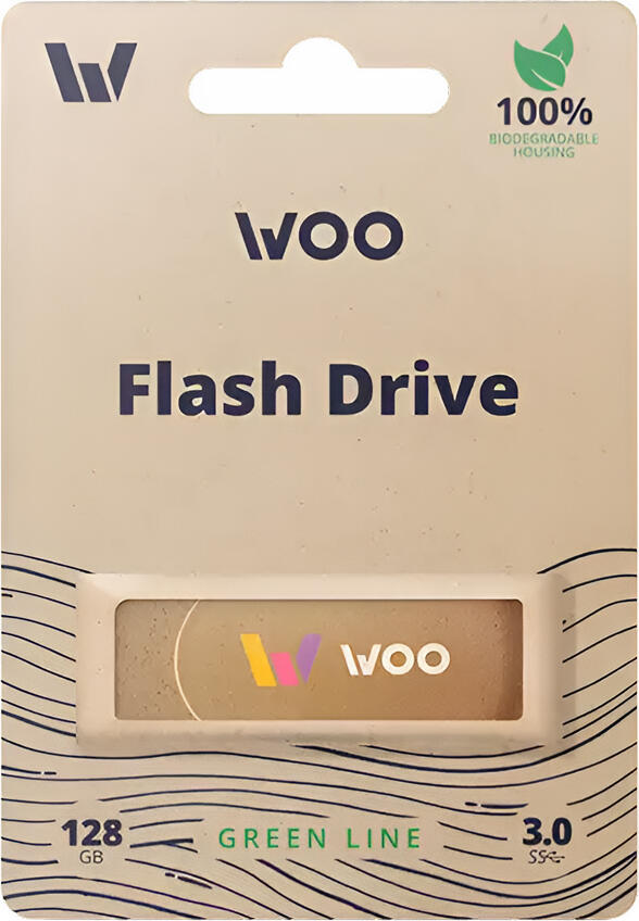 WOO USB Drive 3.0 Green Line 128GB