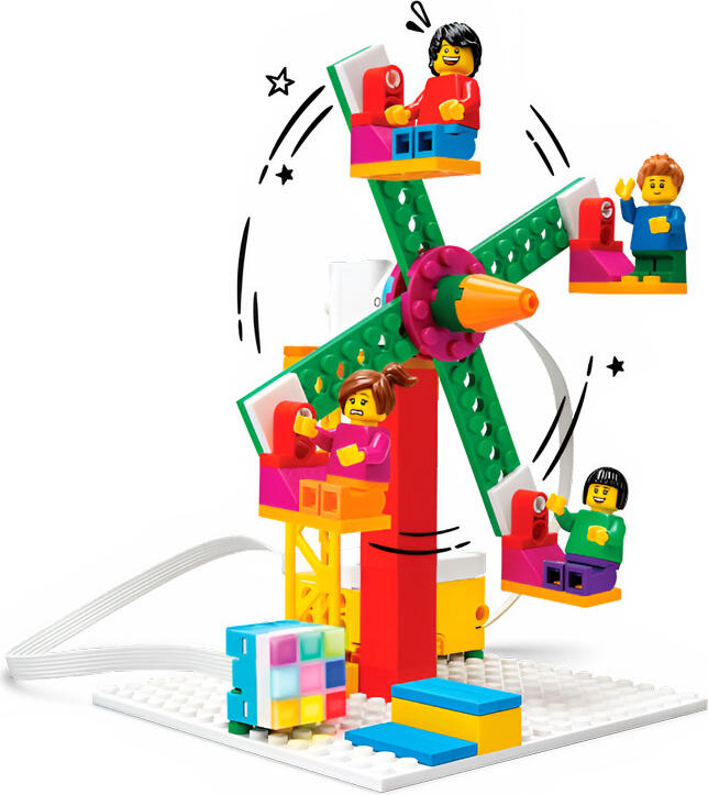 Set LEGO Education SPIKE Essential 45345 Kit Invatare STEAM pentru Copii 6+, Hub Programabil, Motoare, Senzori, 449-453 Piese Plastic, Multicolor