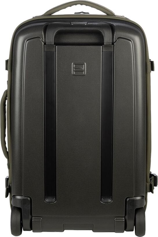 Trolley Cabina Tucano Gommo S BTRGOM-S, Geanta de Calatorie din Cauciuc Impermeabil si Policarbonat, Compatibila Laptop 15.6 inch si MacBook Pro 16, 39x53x23 cm