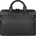 Geanta laptop Tucano Isotta Superslim, din Piele Sintetica si PET Reciclat, Husa Slim cu Curea de Umar Imbulita si Buzunar frontal, pentru Laptopuri pana la 14"