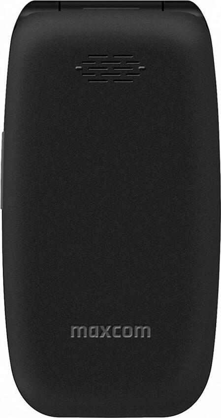 Maxcom Comfort MM828 4G Flip Phone, 2.4" Color Display, Dual nanoSIM, SOS Button, Large Keypad, Bluetooth 5.0, microSD Slot, Unisoc T107, Black