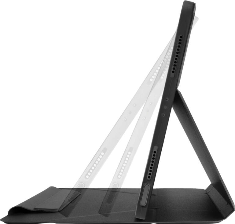 Uniq Ryze 360 Case for Apple iPad Air 11 (2024 M2), 360-Degree Rotating Magnetic Stand, Full Body Protection, Apple Pencil Holder, Midnight Black