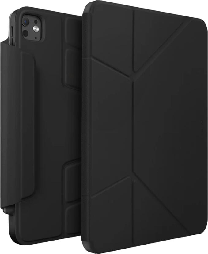Husa Uniq Ryze 360 pentru Apple iPad Pro 13 (2024), Stand Magnetic Rotativ 360 Grade, Protectie Completa, Suport Apple Pencil, Midnight Black