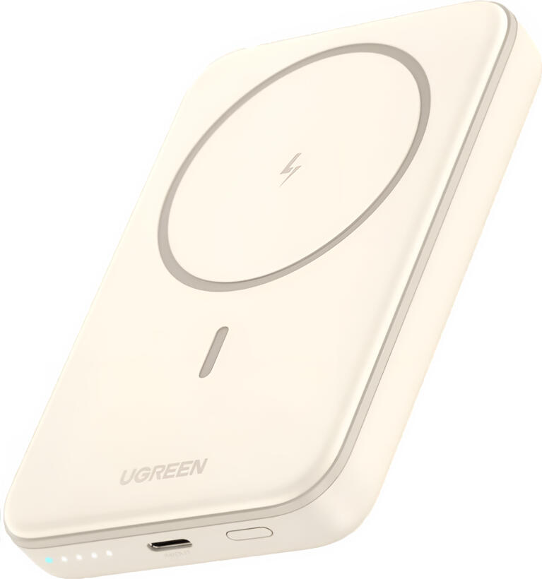 UGREEN Power Bank Mini Magnetic Wireless Qi 10000mAh, 20W, Beige