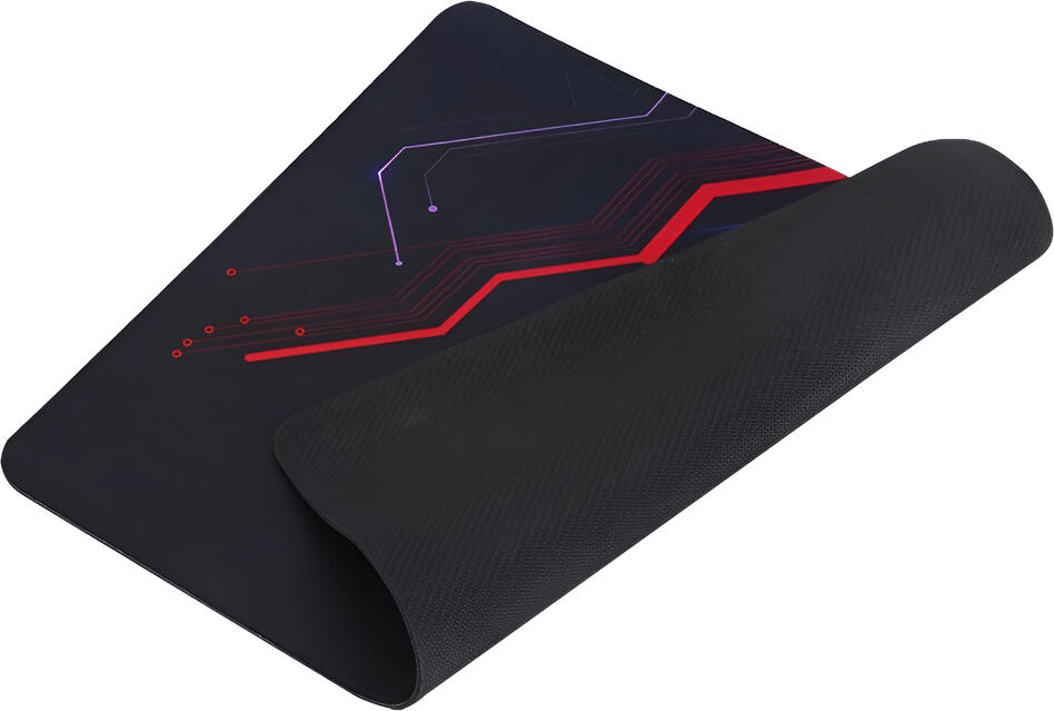 Xtrike Me MP-005 Gaming Mouse Pad, Rectangular Fine Textile Surface, Anti-Slip Rubber Base, 320 x 270 x 2 mm, Black, Compatible with Optical and Laser Mice