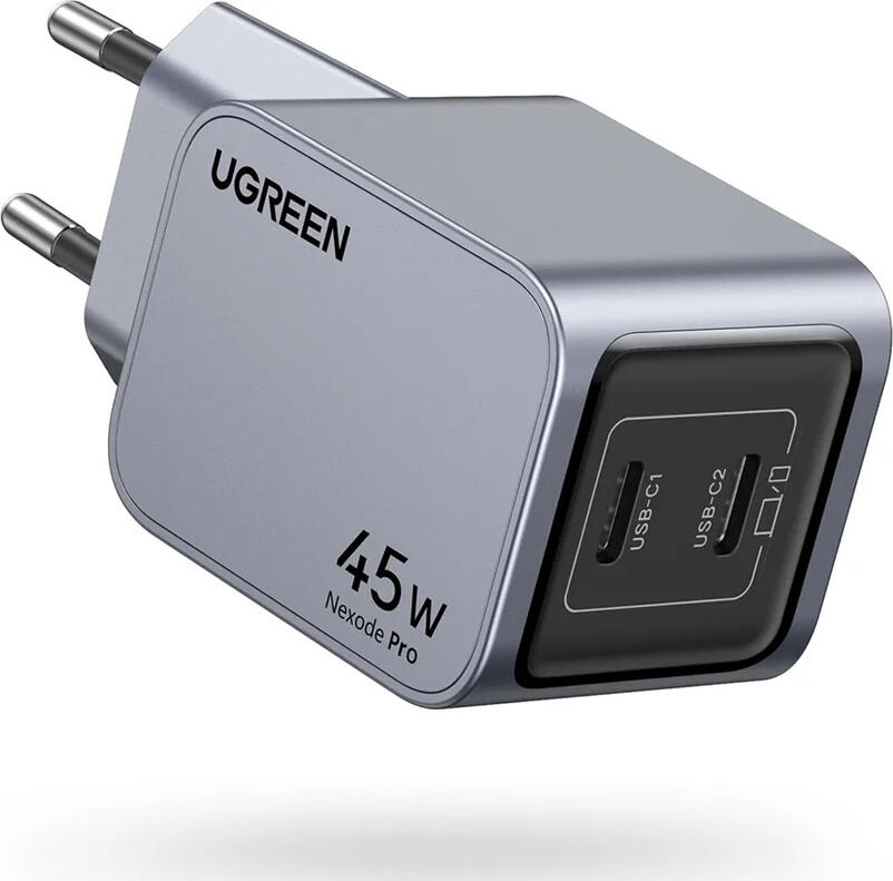 UGREEN Nexode Pro GaN Charger, 30W/45W USB-C Fast Charger, PD 3.0 PPS QC 4.0 SCP AFC, Samsung Super Fast Charging 2.0, Thermal Guard, X703/X707, Color: Black