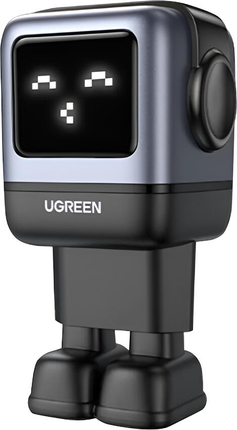 UGREEN Nexode RG 65W GaN Charger, Robot Design with LED Display Face, 2x USB-C & 1x USB-A Fast Charging for Laptops, MacBook Air M2, iPhone, Samsung