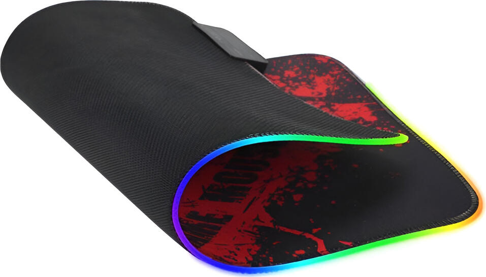 Xtrike Me MP-602 RGB Gaming Mouse Pad, Fine Textile Surface, Anti-slip Rubber Base, 350 x 250 x 3 mm, Multi-color Lighting with External Control Box