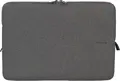 Tucano Sleeve Melange Neoprene Laptop Sleeve Case, Black, with Zipper Closure and Anti-Slip Elastic Flaps for Drop and Scratch Protection