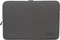 Tucano Sleeve Melange Neoprene Laptop Sleeve Case, Black, with Zipper Closure and Anti-Slip Elastic Flaps for Drop and Scratch Protection