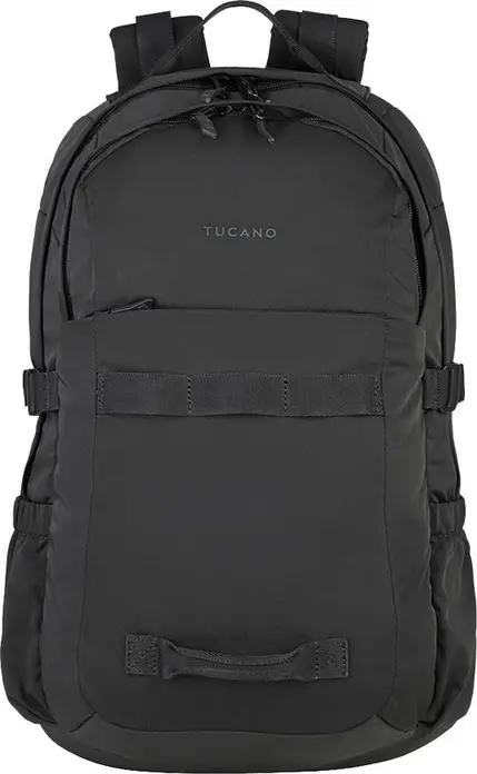 Рюкзак Tucano Band для ноутбуков до 15.6 дюймов и MacBook Pro 16, из переработанного rPET, с двойным отделением и мягким карманом, черный