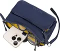 Tucano Ordine S Beauty Case Bag Organizer, 100% Recycled rPET Material, 3 Internal Compartments with Pockets, Side Zipper Pocket and Wrist Strap, 180x120x70 mm
