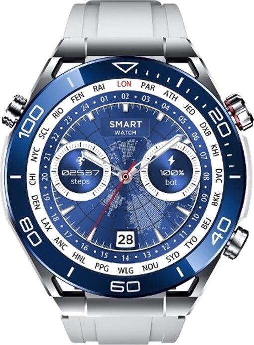 Charome Smart Watch HD Call T11 Amoled Display, Silver