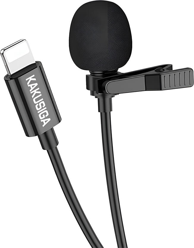KAKU Ksiga Wired Lavalier KSC-764 Lightning 2M, Black