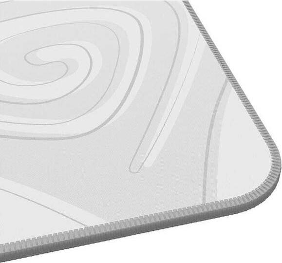 Genesis Carbon 400 M Gaming Mouse Pad NPG-1859, Waterproof Fabric Surface, Anti-Slip Rubber Base, Stitched Edges, 350 x 250 x 3 mm, White