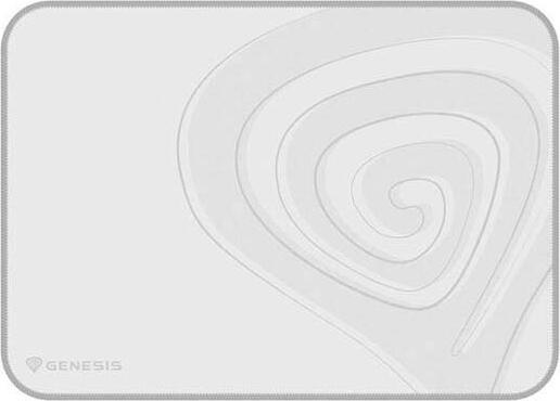 Genesis Carbon 400 M Gaming Mouse Pad NPG-1859, Waterproof Fabric Surface, Anti-Slip Rubber Base, Stitched Edges, 350 x 250 x 3 mm, White