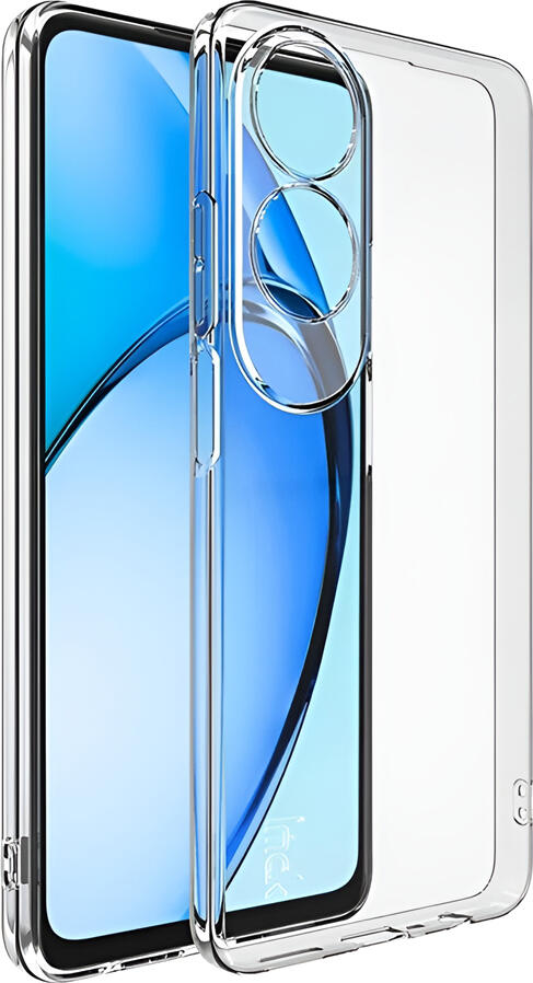 Чехол WOO из прозрачного TPU для Oppo A60 4G, ударопрочный мягкий силиконовый кейс с приподнятыми краями и противоскользящей текстурой