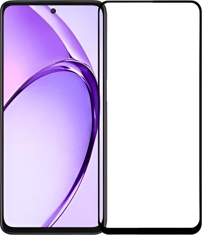 Helmet Diamond Glass 5D Tempered Glass Screen Protector for Oppo A80 5G, 9H Hardness Full Coverage Curved Edges, Oleophobic Scratch Resistant High Clarity