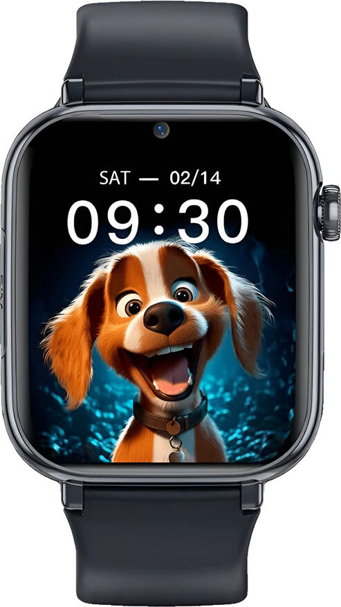 Ceas Inteligent pentru Copii Maxcom KIDDO FW59 4G - Negru, cu GPS Glonass, Rezistenta la Apa IP65, Apeluri Video, Buton SOS, Pedometru si Functie My Friend