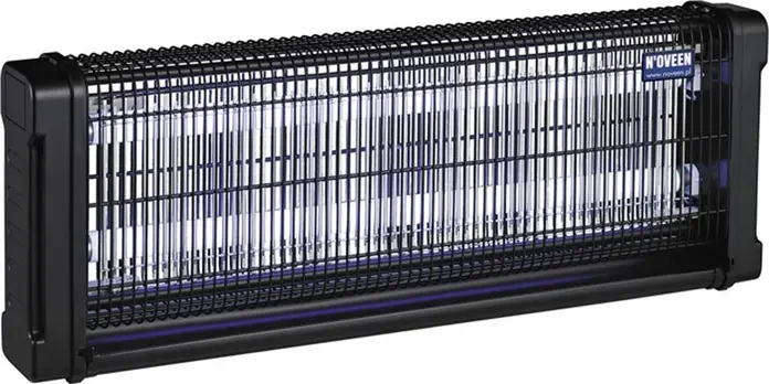N'OVEEN IKN40 Electric Insect Killer Lamp, 40W UVA Light Trap for up to 180m2, 4000V High Voltage Grid, Metal and ABS Body with Collection Tray