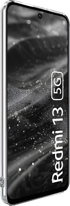 Чехол WOO для Redmi 13, прозрачный гибкий кейс из мягкого TPU, противоударный защитный бампер с приподнятыми краями, модель WOOCSCXR13CL