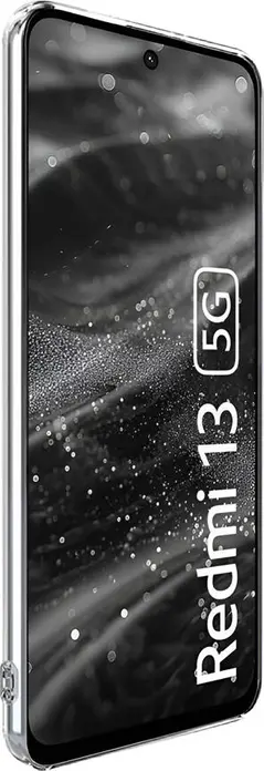 Чехол WOO для Redmi 13, прозрачный гибкий кейс из мягкого TPU, противоударный защитный бампер с приподнятыми краями, модель WOOCSCXR13CL