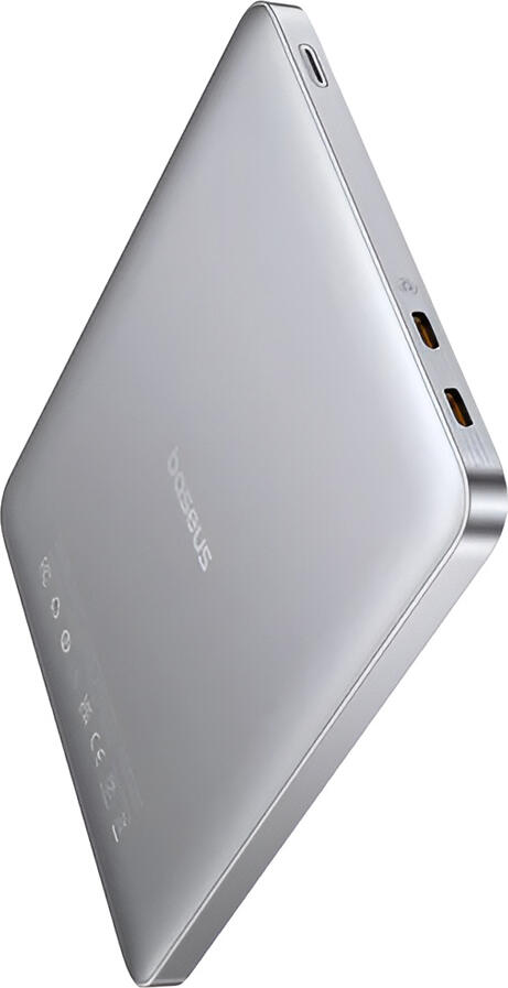 Внешний аккумулятор Baseus Blade 2 12000mAh 65W с быстрой зарядкой, алюминиевый корпус, LED-дисплей, два порта USB-C PD, для ноутбуков и MacBook Pro
