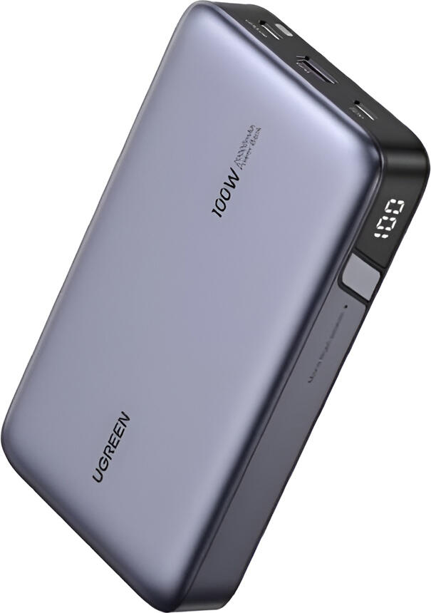 Power Bank UGREEN Nexode 100W 20000mAh, Baterie Externa cu Incarcare Rapida, Porturi 2x USB-C si 1x USB-A, PD3.0 PPS QC3.0 pentru MacBook Pro, iPhone, Samsung