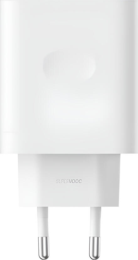 OPPO SUPERVOOC 45W Power Adapter VCB4JAEH Fast Charger, USB Type-A Wall Plug, 100-240V Input, White Plastic