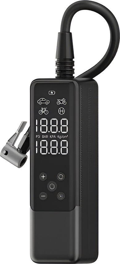 Yesido VC05 Portable Car Mini Inflator Pump, 4000mAh Battery, 50W, Digital LED Display, Auto-Stop, 100lm LED Light for Cars, Motorcycles, Bicycles