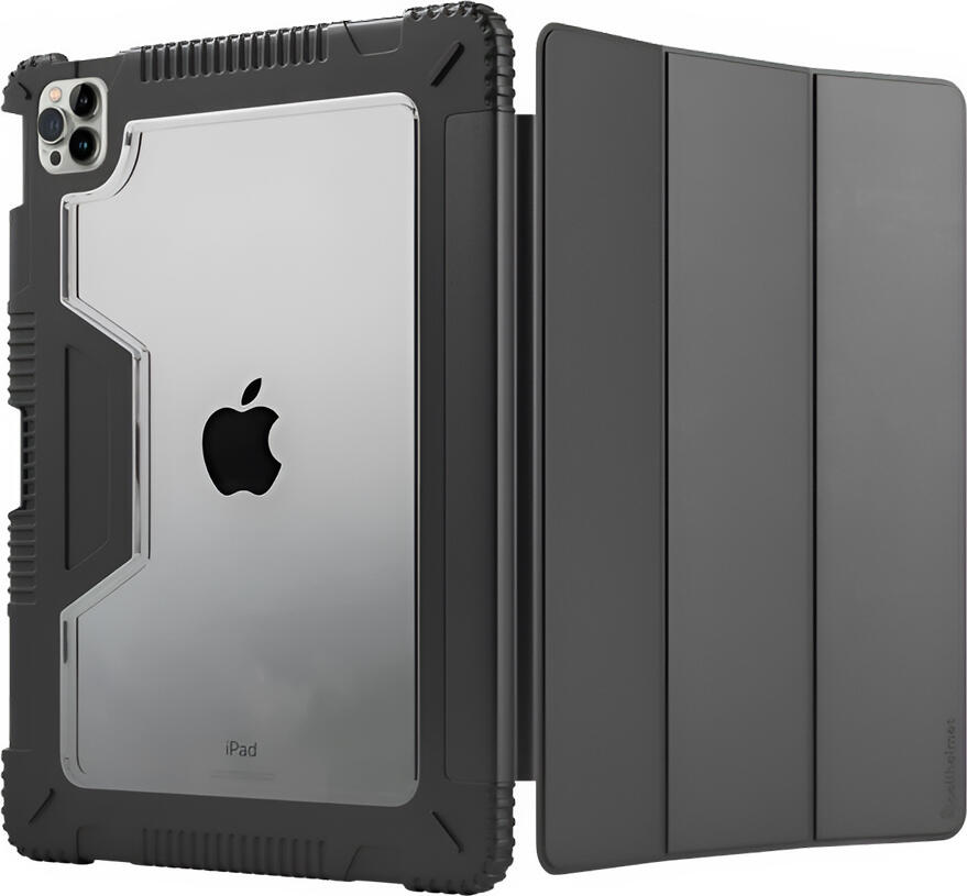 Чехол Helmet TABCAIP10,2BK противоударный для iPad 10.2, из поликарбоната и TPU со встроенной подставкой, матовый черный