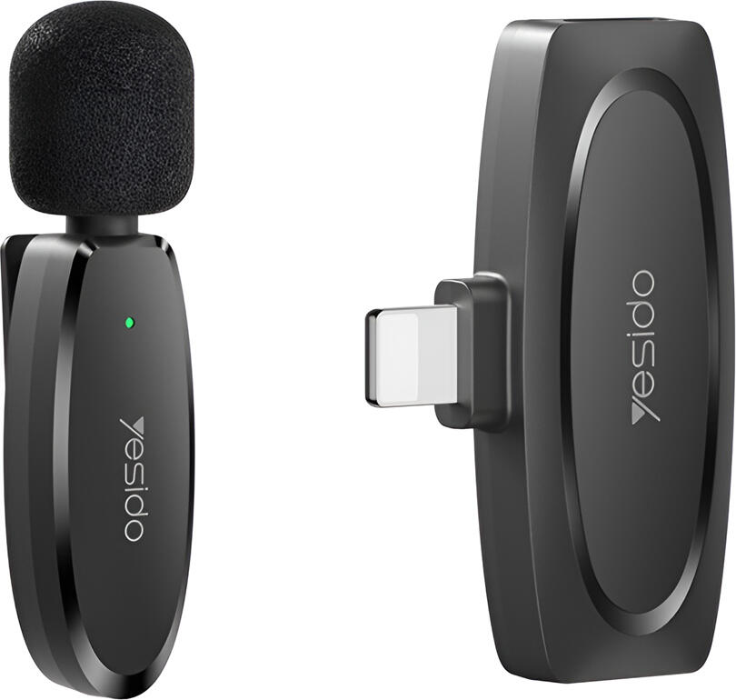 Yesido Digital Single Wireless Microphone (Lightning) KR12, Black