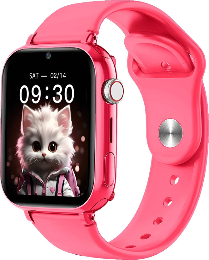 Maxcom KIDDO FW59 4G Kids Smartwatch - Pink, with GPS Glonass, IP65 Water Resistant, Video Calls, SOS Button, Pedometer and My Friend Pairing Function