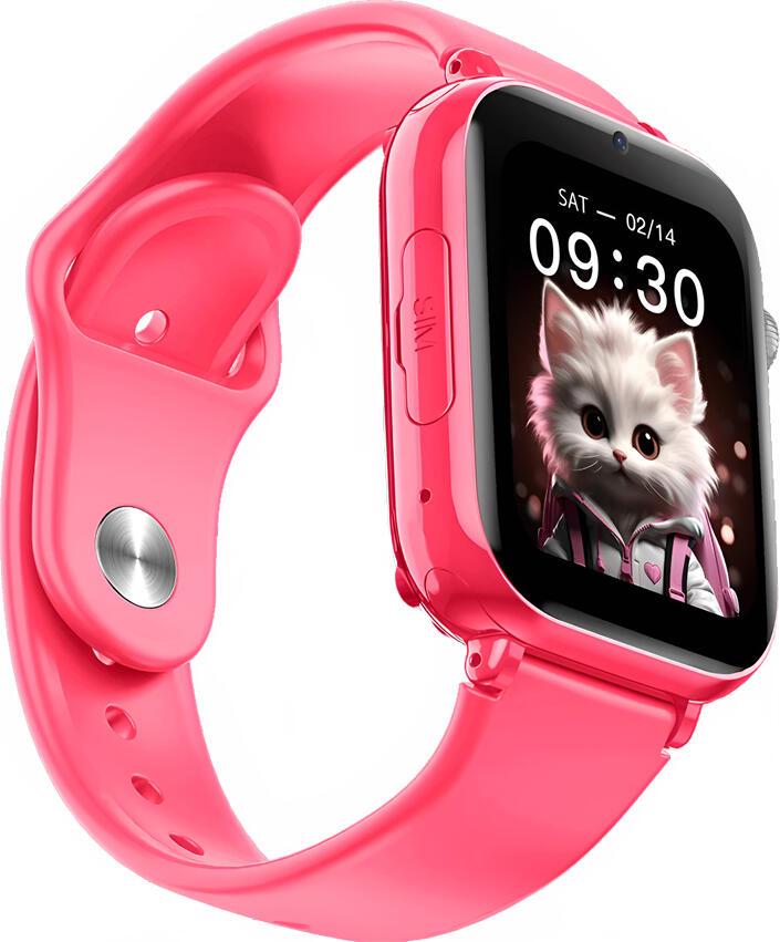 Maxcom KIDDO FW59 4G Kids Smartwatch - Pink, with GPS Glonass, IP65 Water Resistant, Video Calls, SOS Button, Pedometer and My Friend Pairing Function